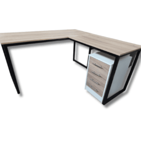 Sizwe Steel Framed L-shape Desk